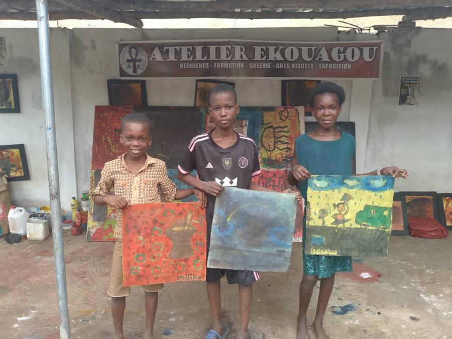 Arts Plastiques :  l'Atelier Ekouagou fait des enfants et des jeunes, les professionnels de demain