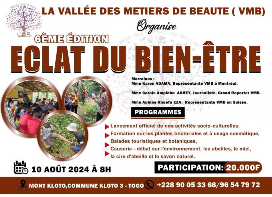 6ème édition d'Éclat du bien-être dans le Kloto : la VMB met les bouchées doubles